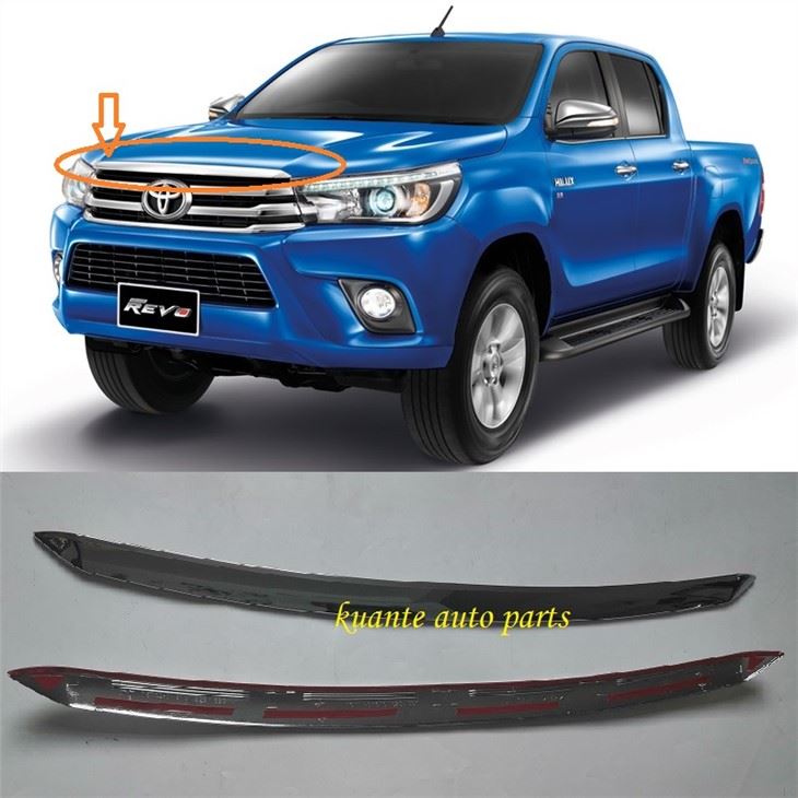 Automobilio kėbulo dalys Variklio gaubto chromo liejimas, skirtas Toyota Hilux Revo 2015 75770-0K310