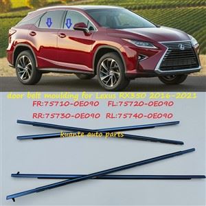 Durų langų diržo liejimo juostos, skirtos Lexus RX350 2016-2021 75710-0E090 75720-0E090 75730-0E090 75740-0E090